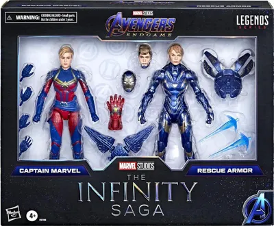 Produktbild von Hasbro Avengers 2021 Captain Marvel & Rescue Armor Marvel Legends Actionfiguren 15 cm HASF0190