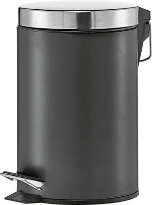 Immagine prodotto di ZELLER PRESENT Treteimer Metall/Edelstahl matt 3 Liter 26cm Ø17cm schwarz