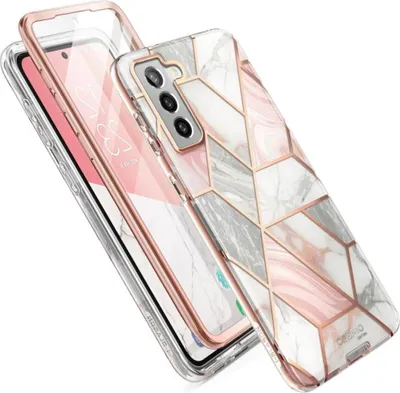 Produktbild von i-Blason Cosmo GALAXY-S22- -SP-MARBLE, Cover, Samsung, Galaxy-S22, 15,5 cm (6.1"), Pink
