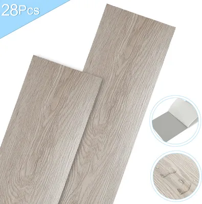 Obrázok produktu pre SWANEW vinylová podlaha PVC doska, samolepiaci laminát, 28 kusov, cca 4m², Biely dub