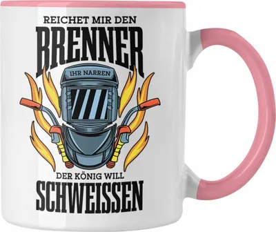 Produktbild von Trendation - Schweißen Tasse Geschenk Schmied Schweißer Geschenkidee Metallbauer (Rosa)