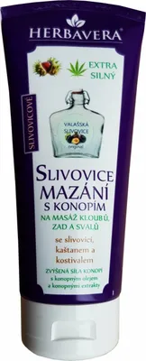 Produktbild von Herbavera slivovicové mazání s konopím 200 ml