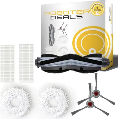Obrázok produktu pre Sada príslušenstva (náhradné diely) pre robotický vysávač Ecovacs Deebot N9 Plus (2 filtre, 2 utierky, 1 hlavná kefa, 2 bočné kefy)