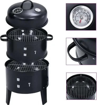 Obrázok produktu pre Záhradná udiareň a gril 3 v 1 40x80 cm