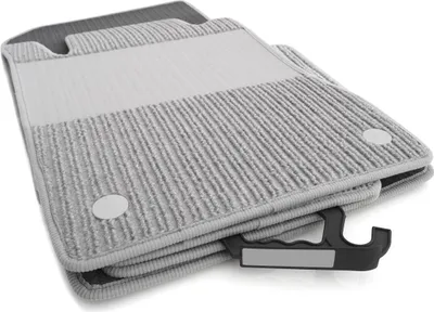 Produktbild von Rips Fußmatten Mercedes W211 S211 AMG Ripsmatten Premium Original Qualität Autoteppich Matten Set 4-teilig Grau