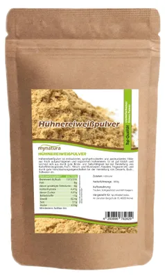 Produktbild von Mynatura Hühnereiweißpulver – Im Beutel 1kg - 1 Beutel