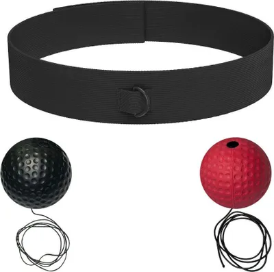 Obrázok produktu pre INF Boxerská reflexná loptička: Čelenka, mäkké a tvrdé loptičky pre tréning agility