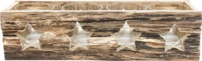 Produktbild von Holz Adventskranz für 4 Teelichter