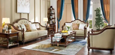 Immagine prodotto di Set di divani 3+2+1 posti divano imbottito set di divani in pelle classici