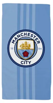 Zdjęcie produktu dla Ręcznik kąpielowy Manchester City - ręcznik plażowy dla dzieci wykonany w 100% z bawełny