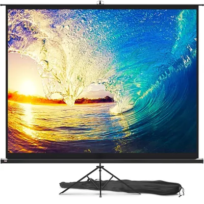 Produktbild von Projektionsleinwand Beamerleinwand Stativleinwand - 100-120 Zoll - 4:3 - Weiß