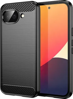 Produktbild von Google Pixel 10a Hülle - Coverup Armor Brushed TPU Back Cover - Schwarz