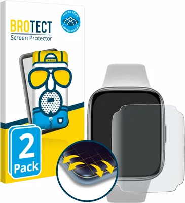 Produktbild von 2x BROTECT Fullscreen Schutzfolie für Xiaomi Redmi Watch 3 Active Displayschutz Folie Fullcover Matt Entspiegelungsfolie