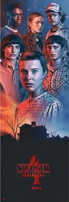Produktbild von Stranger Things - Staffel 4 - Poster Druck - Größe 53x158 cm