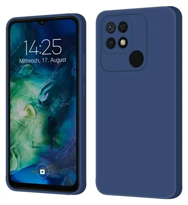Produktbild von Hülle für Xiaomi Redmi 10C Case Cover Bumper Smartphone Softgrip Schutzhülle Farbe: Blau