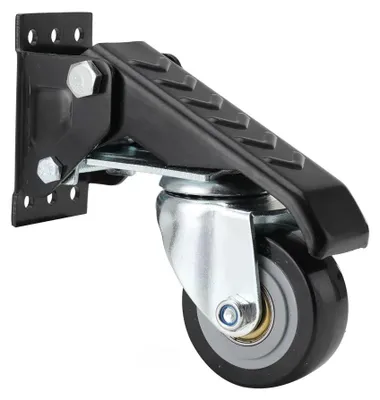 Produktbild von Werkbank-Rollen - Möbelrollen 4er-Set - Seitenmontage - Einziehbare Hubrollen mit Pedal - 360° Drehbar - Tragkraft 200 kg