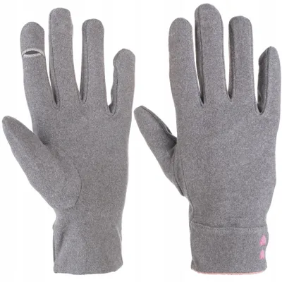 Productafbeelding van Dameswinterhandschoenen, grijs – warme, dunne handschoenen die geschikt zijn voor touchscreengebruik – modieuze dameshandschoenen – handschoenen voor koude dagen – handschoenen