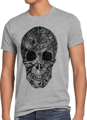Produktbild von style3 Nature Skull T-Shirt Herren Totenkopf