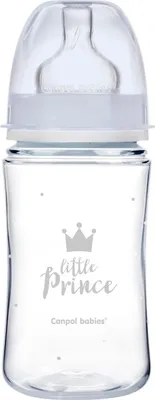 Produktbild von CANPOL Babies EasyStart Royal Anti-Kolik-Flasche 240ml BLAU 1 Stück