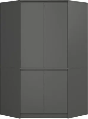 Immagine prodotto di Akord Armadio Angolare 4 Ante Grafite Lucido 100X50X180 Cm