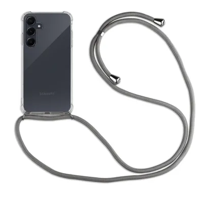 Produktbild von Handykette für Samsung Galaxy A55 Handyhülle mit Band Case Hülle mit Kordel Hand Grau