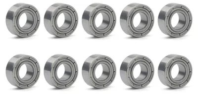 Immagine prodotto di Cuscinetti a sfere radiali MR105ZZ, 5x10x4 mm, confezione da 10 pezzi, in acciaio inossidabile, sigillati e resistenti all'usura