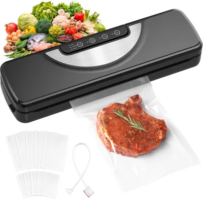 5-in-1 Vakuumiergerät mit Schneider, Sous Vide, 110 W, schwarz