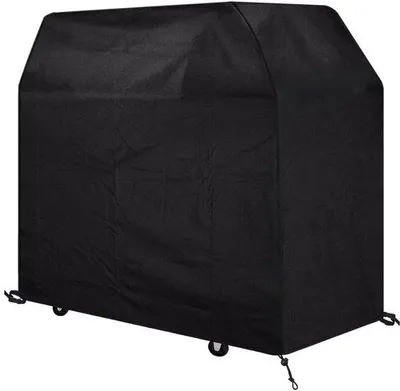 Image de Housse imperméable pour barbecue, en tissu Oxford noir, 105 x 49 x 102 cm