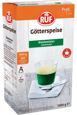 Produktbild von RUF Götterspeise Waldmeister Geschmack erfrischend süß 1000g