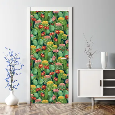 Produktbild von Dekorative Türdekoration selbstklebend Klebefolie Tür Tattoo Aufkleber Geometrisches Muster 70 x 200 cm