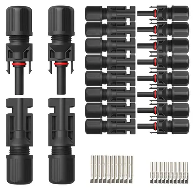 Produktbild von Solarstecker für Solarkabel Solar PV Stecker Kupplung Buchse 1500V/40A 4mm² 6mm²Typ:10-Paar