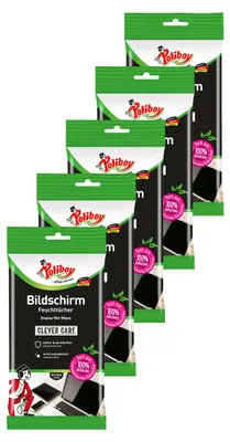 Produktbild von Poliboy Reinigungstücher Bildschirm 5er Set - Inhalt 75 Stück, Reinigung Pflege