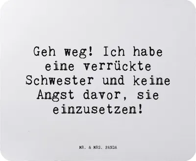 Produktbild von Mr. & Mrs. Panda Mauspad Geh weg! Ich habe... - Aquarellblau - Geschenk, pc mousepad, Spruch Sprüche Weisheiten Zitate Lustig Weisheit Worte, Freundin, Familie, laptop