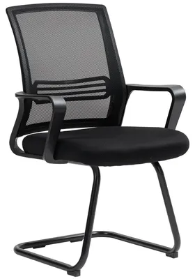 Productafbeelding van HOMCOM set van 2 ergonomische bureaustoelen, met kuipvormige zitting, zonder wielen, zwart