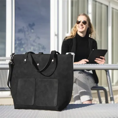 Zdjęcie produktu dla HAMA Torba na laptopa Classy, ​​34 - 36 cm (13,3" - 14,1"), Czarna