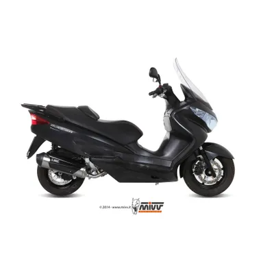 Produktbild von Mivv URBAN Schalldämpfer - Komplettanlage 1x1 Edelstahl für SUZUKI BURGMAN 200 BJ 2007 > 2013