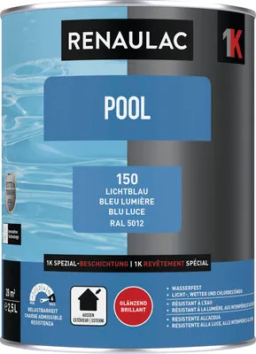 Produktbild von RENAULAC Poolfarbe lichtblau 2.5 l