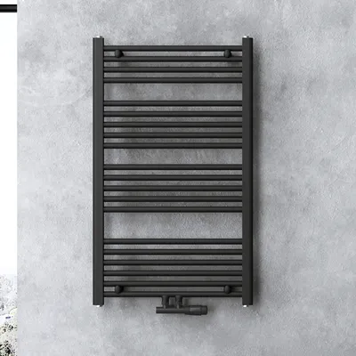 Produktbild von doporro Design Badheizung 100x60cm Anthrazit Röhrenheizkörper Horizontal Mittelanschluss Bad-Heizkörper Ohne Heizstab RHE