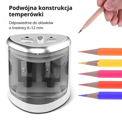 Zdjęcie produktu dla Elektryczna podwójna końcówka - 6-12 mm, zestaw 2 (różowa + srebrna)