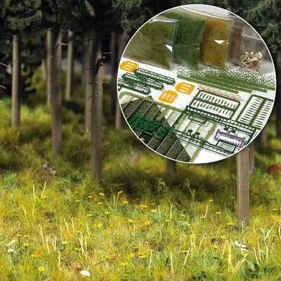 Immagine prodotto di Busch 6043 Starter kit foresta e prato H0