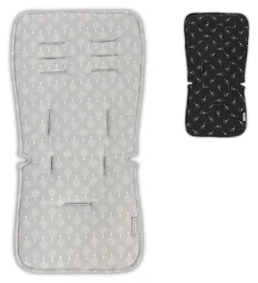 Produktbild von Lorelli Kinderwagen Sitzauflage, Universal, Elastikband, extra Gurtöffnungen grau