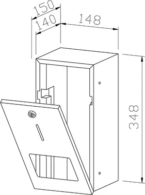 Wagner-EWAR Toilettenpapierhalter mit verdeckter Reserverolle WP167 Edelstahl für Unterputzmontage Wagner Ewar GmbH 728500,732500,729500
