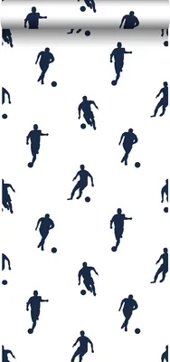 Produktbild von Walls4You Tapete Fußballer Dunkelblau - 935289 - 53 cm x 10,05 m