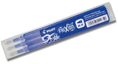 Produktbild von Pilot FriXion Ball, Blau, 0,5 mm, 0,25 mm, CE, 3 Stück(e)