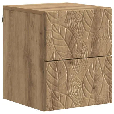 Obrázek produktu pro Nástěnný noční stolek Dub artisan 34,5 x 33 x 40 cm