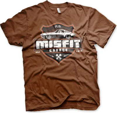 Produktbild von Misfit Garage Vette T-Shirt - Medium - Brown