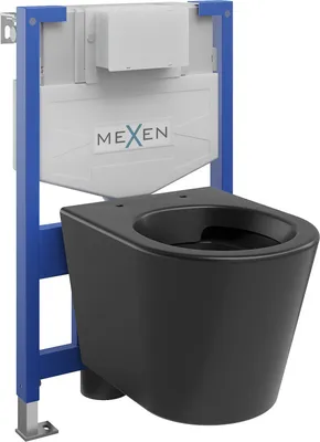 Obrázok produktu pre Mexen podomietkový WC systém Felix XS-F s WC misou Rico, čierna matná - 6803372XX85
