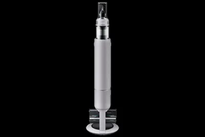 Produktbild von Samsung Bespoke AI Jet PetPRO mit All-in-One Clean Station, 770 W Motorleistung, Pebble Gray, 2-in-1-Stabstaubsauger, Beutellos, Grau, 0,5 l, Pebble Gray, Trocken