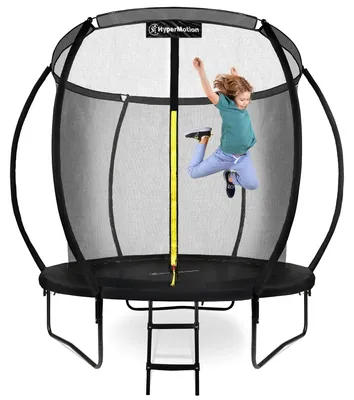 Produktbild von Gartentrampolin - Rundes Trampolin 244 cm 8FT - Sicherheitsnetz - Leiter - Für Kinder ab 3 Jahren - Indoor & Outdoor