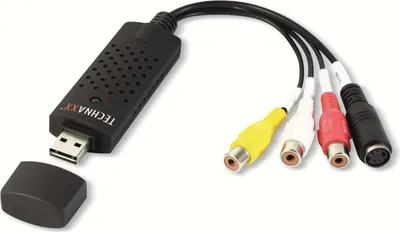 Obrázek produktu pro Technaxx USB 2.0 Video Grabber, USB 2.0, 720 x 576 px, RCA, S-Video, Digitální fotoaparát, DPD přehrávač, VHS, NTSC, PAL, 25 fps